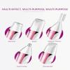 ELORES 5 in 1 Electric Epilator Set Includes A Shaving Device for Private Parts, A Pubic Shaving Knife for The Armpits, A Knife for Cutting The Eyebrows, A Knife for Nose Hair Rose Gold view 3