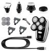 Head Shavers for Bald Men, Multi grooming kit digital display facial electric shaver hair trimmer beard body electric razor for men balds shaving machine (Color : 5in1) view 1