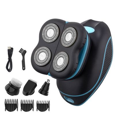 Head Shavers for Bald Men, Men Electric Shaver Facial Beard Electric Razor Nose Hair Trimmer Sideburns Hair Clipper Bald Head Shaving Machine Grooming Kit (Color : Suit)