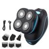 Head Shavers for Bald Men, Men Electric Shaver Facial Beard Electric Razor Nose Hair Trimmer Sideburns Hair Clipper Bald Head Shaving Machine Grooming Kit (Color : Suit) view 1