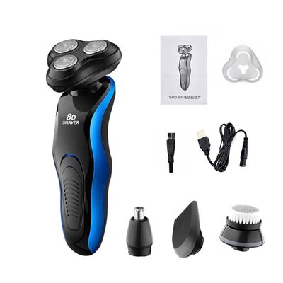 Head Shavers for Bald Men, Men Electric Shaver 4in1 Waterproof Dry Wet Beard Trimmer Razor For Men Shaving Machine Hair Clipper USB Charging Electric Razor (Color : Suit)