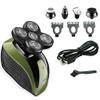 Head Shavers for Bald Men, 5 In 1 5D Men Rechargeable Bald Head Electric Shaver 5 Floating Heads Beard Nose Ear Hair Trimmer Barber Facial Cleaning Brush (Color : 5 heads) view 1