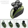 Head Shavers for Bald Men, 5 In 1 5D Men Rechargeable Bald Head Electric Shaver 5 Floating Heads Beard Nose Ear Hair Trimmer Barber Facial Cleaning Brush (Color : 5 heads) view 2