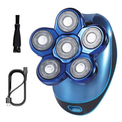 Head Shavers for Bald Men, Wet dry electric shaver face electric razor for men rotary beard shaving machine bald head electronic facial grooming kit (Color : With box)