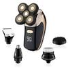 Head Shavers for Bald Men, 5in1 facial body electric shaver grooming kits electric wet and dry razor men beard rotary shaving machine bald rechargeable set view 2