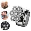 Head Shavers for Bald Men, Floating 7-Blade Electric Shaver For Men 6 In 1 Electric Razor Men Bald Hair Clipper Wet Dry Face Beard Shaving Trimmer Machine (Color : Suit) view 2
