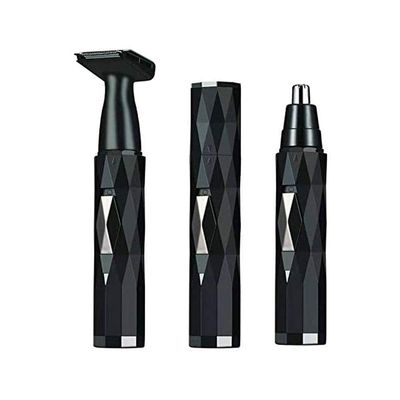 ELORES Nose Hair Trimmer for Men, 2 in 1 USB Rechargeable Ear and Nose Hair Trimmer for Men & Women,Dual-Edge Blades Painless Electric Nose Ear Trimmer Eyebrow Clipper