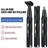 ELORES Nose Hair Trimmer for Men, 2 in 1 USB Rechargeable Ear and Nose Hair Trimmer for Men & Women,Dual-Edge Blades Painless Electric Nose Ear Trimmer Eyebrow Clipper view 4