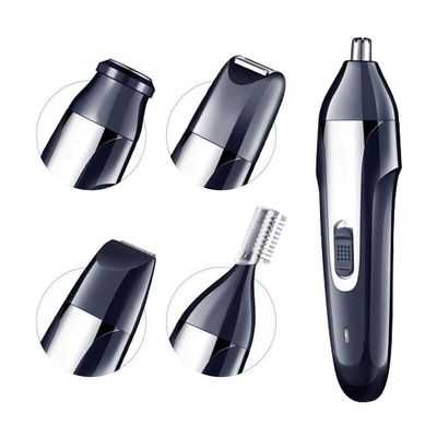 ELORES Nose and Ear Hair Trimmer for Men Portable Electric Nose Trimmer IPX7 Waterproof Stainless Blades Suitable for All Purposes