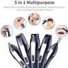 ELORES Nose and Ear Hair Trimmer for Men Portable Electric Nose Trimmer IPX7 Waterproof Stainless Blades Suitable for All Purposes view 2