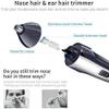 ELORES Nose and Ear Hair Trimmer for Men Portable Electric Nose Trimmer IPX7 Waterproof Stainless Blades Suitable for All Purposes view 3