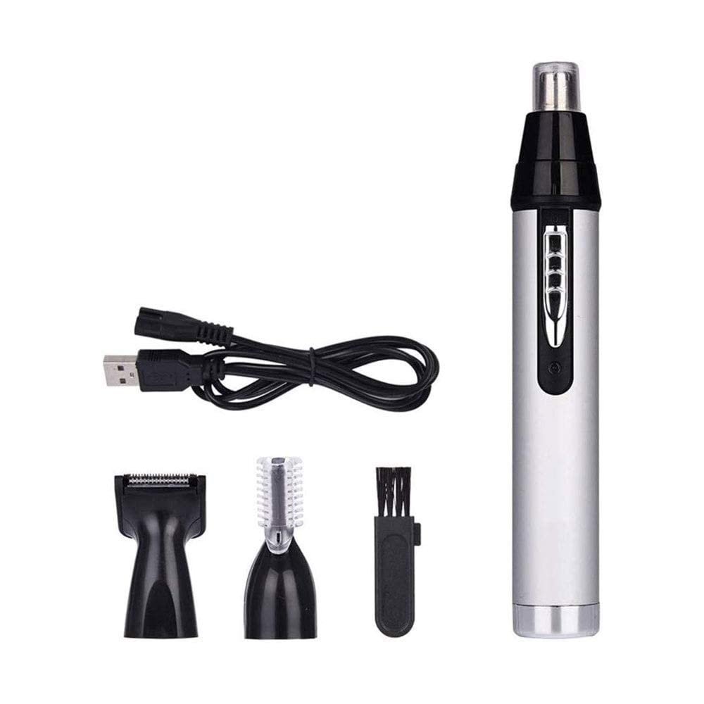 ELORES Ear and Nose Hair Trimmer Professional Painless Eyebrow Facial Ear Hair Trimmer Clipper for Men and Women, IPX7 Waterproof Dual Edge Blades for Easy Cleansing
