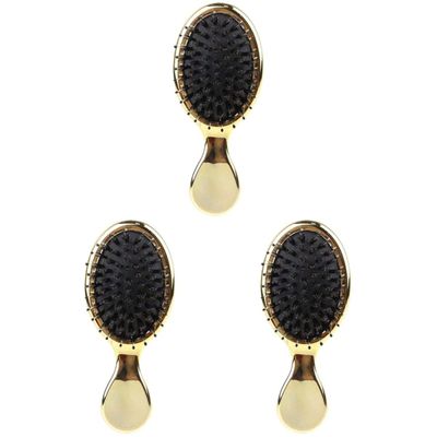 Cabilock 3pcs Mini Hair Scalp Handle Brush Massage Comb Cushion for Women Prevents Static Damage Portable