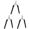 ULTECHNOVO 3pcs Sturdy Dead Skin Removing Tool Compact Nail Cuticle Trimmer Fashionable Black Design for Daily Use Stainless Steel Cuticle Nipper Precision Dead Skin Scissor for Manicure view 1
