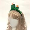 2pcs Cactus Styled Accessory Headress Costume Headband Birthday Bopper Hairband Head Hopp Tinsel Headwear Girl Decor Tassel Green Festive for Glette view 3