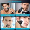 BUZZNN Electric Razor for Men, 4 in 1 Rotary Razors, Waterproof Rechargeable Mens Rotary Shavers, Beard Nose Trimmer, Cordless Shaver, Wet/Dry Rotary Shaver, Black view 2