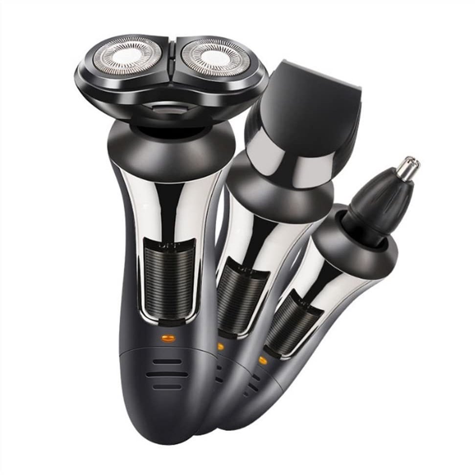 BUZZNN Electric Razor for Men, Mens Electric Razors Beard Shavers for Men, 3 in 1 Shavers Nose Sideburn Trimmer Beard Trimmer Cordless Rechargeable