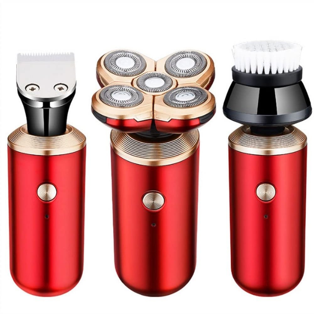 BUZZNN Electric Razor for Men, 5-in-1 Electric Shavers for Men, Wet/Dry Mens Shaver for Men, Nose Trimmer Beard Trimmer, Waterproof, Cordless, Rechargeable
