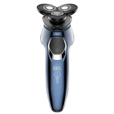 BUZZNN Electric Razor for Men, Electric Shavers for Men Cordless Rechargeable, Wet/Dry Mens Shaver, Waterproof, 3D Rotary Mens Razor (Blue)
