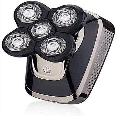 BUZZNN Electric Shaver for Men, 5-in-1 Electric Razor for Men, Cordless Bald Head Shaver, Waterproof Rotary Shaver Grooming Kit, Nose Hair Trimmer