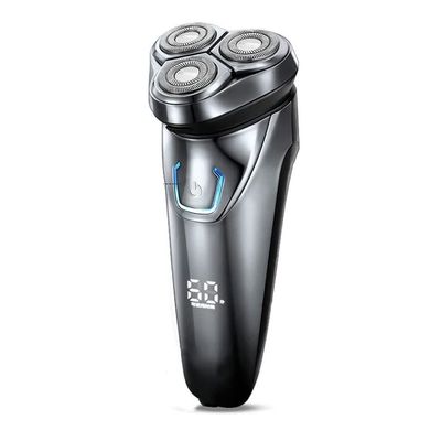 BUZZNN Electric Razor for Men, Cordless Electric Shaver, Mens Rotary Shavers, Rechargeable Wet & Dry Shaver with Pop-up Trimmer, Beard Trimmer