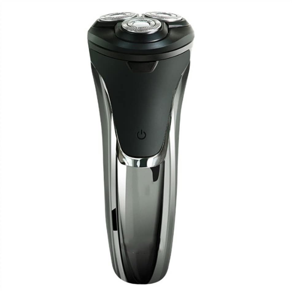 BUZZNN Electric Razor for Men, Electric Rotary Shaver, Washable Shaving Head, Electric Shavers with Pop-up Sideburn Trimmer, USB Rechargeable, Black
