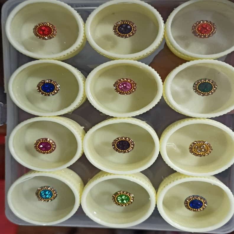 Bindi Forehead Stickers Adhesive Body Jewelry Indian Daily Use Forehead Bindi Round Dot for Women|Bindi Box Crystal