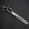 6/7 inch professional hairdressing scissors set exquisite rose pattern hairdressing special scissors styling tool stainless steel multifunctional hairdressing set (6in Tooth) view 3