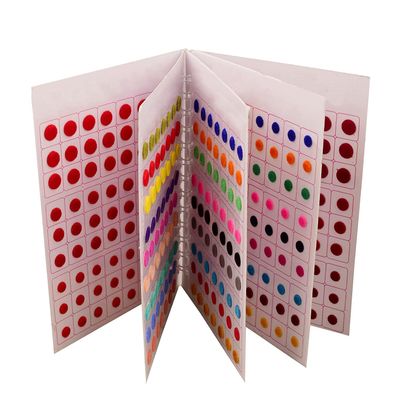Bindi Forehead Stickers Adhesive Body Jewelry Indian Daily Use Forehead Bindi Round Dot for Women|Woman Bindi Multicolour Book