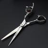 6/7 inch professional hairdressing scissors set exquisite rose pattern hairdressing special scissors styling tool stainless steel multifunctional hairdressing set (6in 2pc-A) view 3