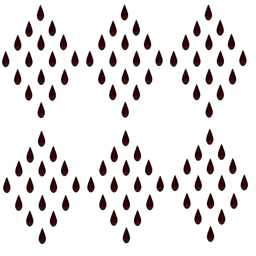 Bindi Forehead Stickers Adhesive Body Jewelry Indian Daily Use Forehead Bindi Round Dot for Women|Tear Drop Small Velvet Tilak Bindi for Women Maroon Bindis for Ladies