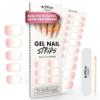 MOYOU LONDON Semi Cured Gel Nail Strips - 20 Pcs. Waterproof Gel Nail Wraps, Cures in Sunlight or UV/LED Lamp, Lasts Up to 2+ Weeks, Stretchable, Easy to Apply & Remove, Vegan & Cruelty-Free view 1
