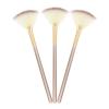 Beaupretty 3pcs Fan Makeup Brush Highlighter and Powder Applicator for Cheekbones and Contours Soft Fibers for Daily and for Teen Girls and Festivals view 1