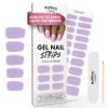 MOYOU LONDON Semi Cured Gel Nail Strips - 20 Pcs. Waterproof Gel Nail Wraps, Cures in Sunlight or UV/LED Lamp, Lasts Up to 2+ Weeks, Stretchable, Easy to Apply & Remove, Vegan & Cruelty-Free view 1