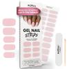 MOYOU LONDON Semi Cured Gel Nail Strips - 20 Pcs. Waterproof Gel Nail Wraps, Cures in Sunlight or UV/LED Lamp, Lasts Up to 2+ Weeks, Stretchable, Easy to Apply & Remove, Vegan & Cruelty-Free view 1
