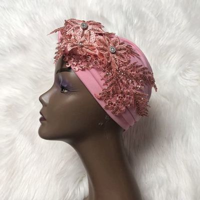 MSBRIC Fashion Female Turban caps Cross Ready to wear Headscarf Bonnet Arab Head Wraps African Women Turbans auto gele headties - 1pc Color 3783