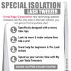 Isolation Tweezer Eyelash Extension Curved Degree Tweezers for Isolation  14cm Japanese Stainless Steel, Best for Individual Isolation & Classic Lashes Eyelash Twisers (Silver Pantone) view 2