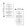Lashicorn Spray Tan Pre and Post Care Aftercare Instructions | 50pk | How to care instructions before your spray tan Size 3.5 x 2 cards for professionals black and white view 2