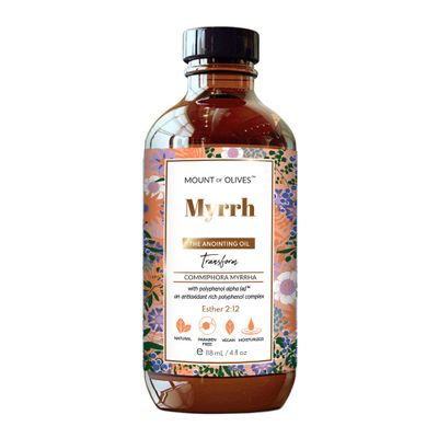 Mount of Olives - The Anointing Oil (Myrrh - The Anointing Oil, 118 mL / 4 fl oz) With Cosmeceuticals Derived from Biblical Botanicals