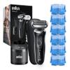 Braun Electric Razor for Men, Waterproof Foil Shaver, Series 7 7075cc, Wet & Dry Shave, with Beard Trimmer, Rechargeable, with Clean & Renew Refill Cartridges, 6 Count view 1