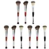 FOMIYES 9pcs Makeup Supplies Portable Double-ended Brush for Eye Shadow Blush Highlighter view 1