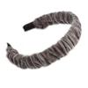 Grey Velour Fabric Flex HeadBand/Head Band view 1