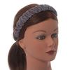 Grey Velour Fabric Flex HeadBand/Head Band view 2