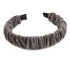 Grey Velour Fabric Flex HeadBand/Head Band view 4