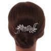 Bridal/Wedding/Prom/Party Silver Tone Clear Crystal Floral Hair Comb - 90mm W view 2