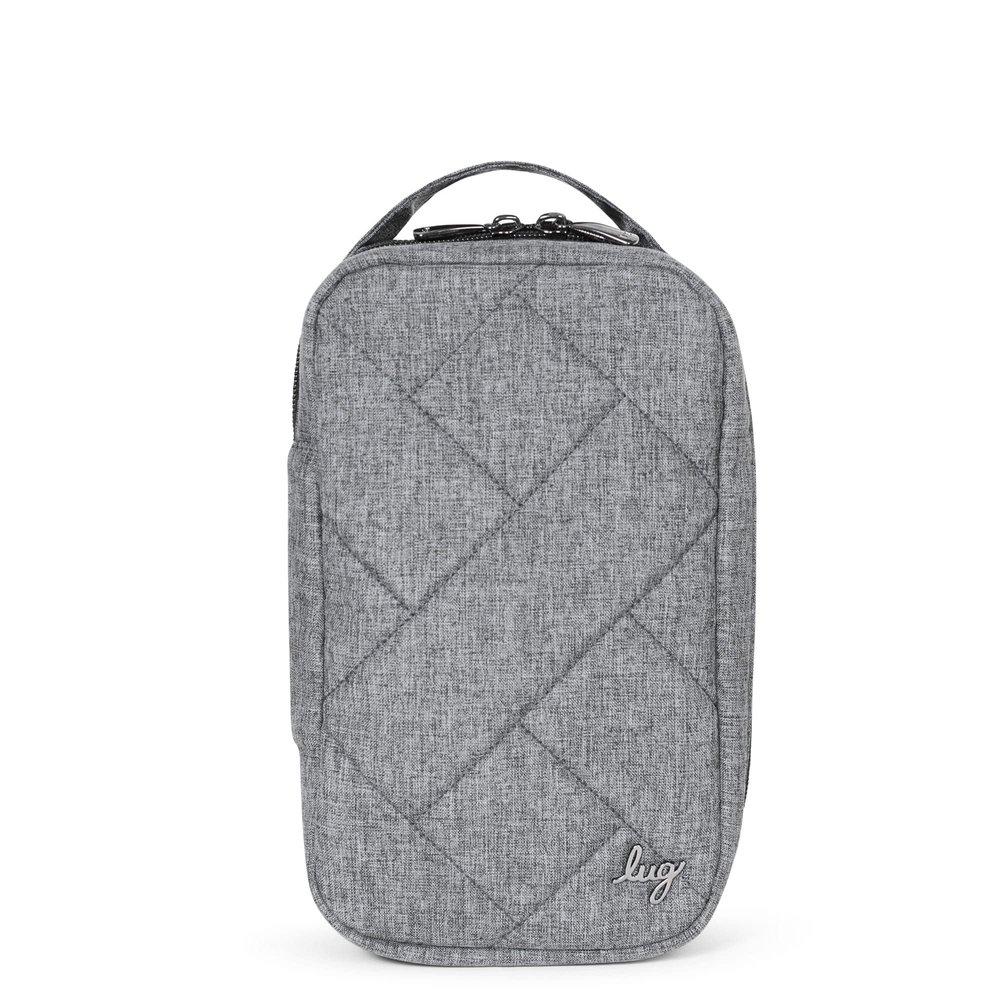 Lug Hover Cosmetic Pouch, HEATHER GREY