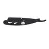 the shave factory Straight Edge Razor Kit - with Single | Stainless Steel razors for men from (Black / 200 Derby Premium Blades) view 4