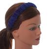 Royal Blue Velour Fabric Flex HeadBand/Head Band view 3