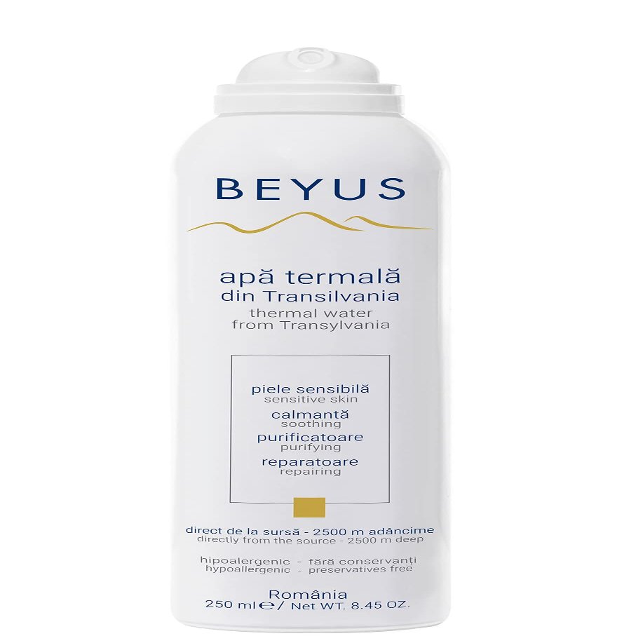 Beyus Transylvania Thermal Water|No Contact with propellant, no Contact with The Outside Environment|Hydrating Soothing Calming|Senzitve Skin Skin Irritations Blemishes|Best Holidays Gift