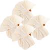 Beavorty 4pcs Bath Loofah Soft Mesh Exfoliating Shower Sponge for Gentle Skin Massage and Deep Cleaning for Home Use Beige view 1